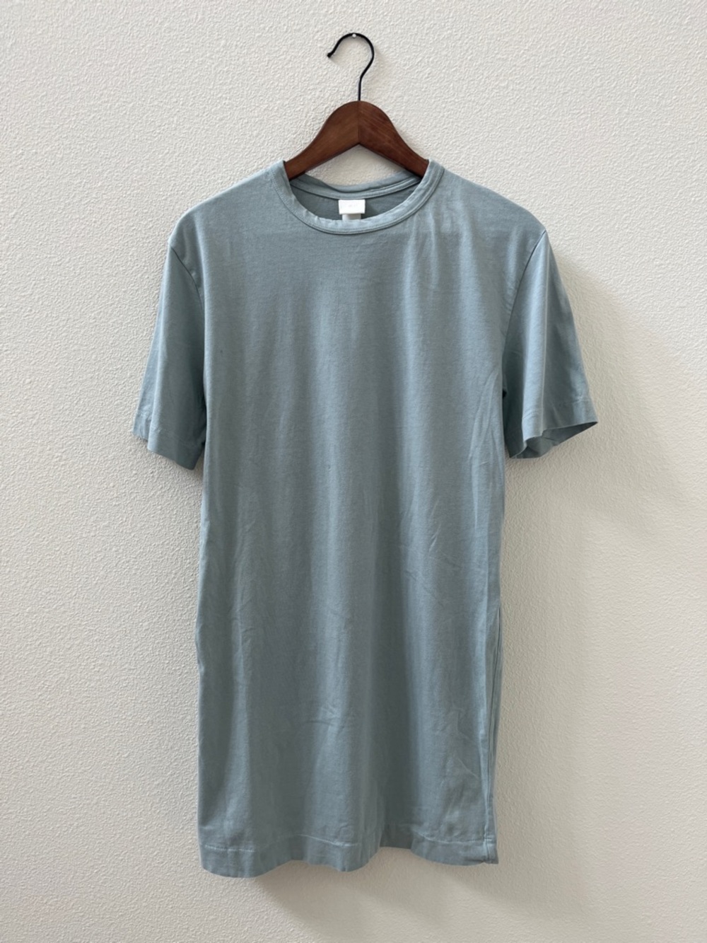 H&M Dusty Blue Mini T-Shirt Dress